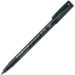 [000024145] Marker permanentni 1 mm reciklirani Lumocolor Staedtler 317-9 crni
