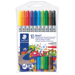 [000024159] Flomaster školski  10boja obostrani Noris Staedtler 320 NWP10 (zamjena 000058363)!!