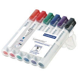 [000024239] Marker za bijelu ploču 2 mm pk6 reciklirani Lumocolor Staedtler 351 WP6