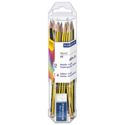 [000024331] Olovka grafitna HB Noris pk12+gumica Staedtler 61 120P1 blister