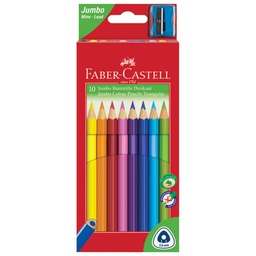 [000001392] Boje drvene  10boja trokutaste +šiljilo Faber-Castell 116510 blister