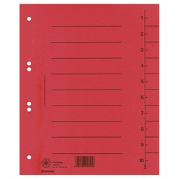 [000024483] Pregrada kartonska A4 250g Donau 8610001-04 crvena