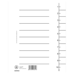 [000024485] Pregrada kartonska A4 250g Donau 8610001-09 bijela