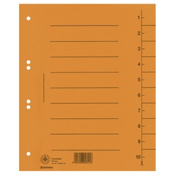 [000024488] Pregrada kartonska A4 250g Donau 8610001-12 narančasta!!