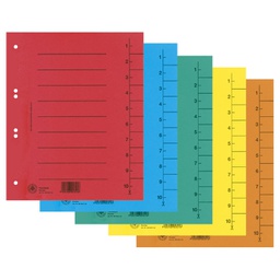 [000024491] Pregrada kartonska A4 250g pk100 Donau 8610001S-99 sortirano