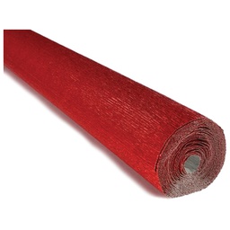 [000024632] Papir krep 180g 50x250 cm Cartotecnica Rossi 803 metalik crveni