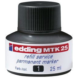 [000024645] Tinta za marker permanentni   25ml Edding MTK25 crna