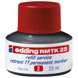 [000024646] Tinta za marker permanentni   25ml Edding MTK25 crvena
