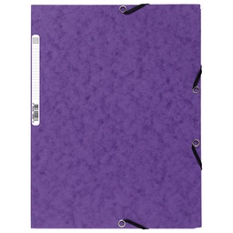 [000024713] Fascikl klapa s gumicom chartreuse A4 Exacompta 55508E ljubičasti