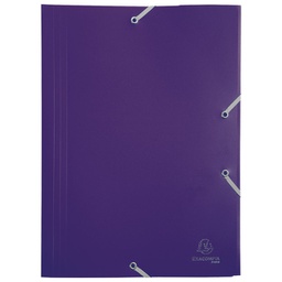 [000024729] Fascikl klapa s gumicom pp A4 Exacompta 55918E ljubičasti
