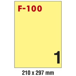 [000024770] Etikete ILK 210x297 mm pk100L Fornax F-100 žute
