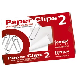 [000024776] Spajalice ručne br.2 pk100 Fornax nikl