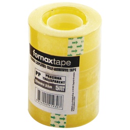 [000024782] Traka ljepljiva 15 mm/33m pk5 Fornax prozirna