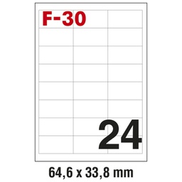 [000024794] Etikete ILK  64,6x33,8 mm pk100L Fornax F-30