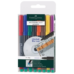 [000001439] Marker permanentni 0,6 mm Multimark Faber-Castell 151309/8boja