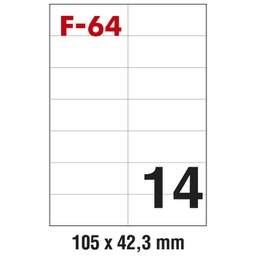 [000024822] Etikete ILK 105x42,3 mm pk100L Fornax F-64