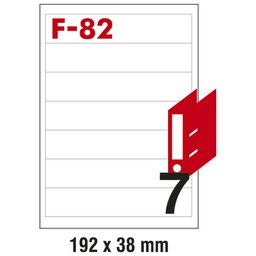 [000024829] Etikete ILK za registratore 192x38 mm pk100L Fornax F-82