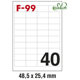 [000024840] Etikete ILK  48,5x25,4 mm odljepljive pk100L Fornax F-99