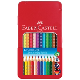 [000001445] Boje drvene  12boja metalna kutija Grip 2001 Faber-Castell 112413