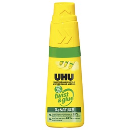 [000024905] Ljepilo univerzalno   35ml bez otapala Twist&Glue Renature UHU.46340 zeleno