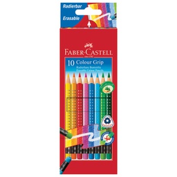 [000001448] Boje drvene  10boja s gumicom Grip 2001 Faber-Castell 116613 blister