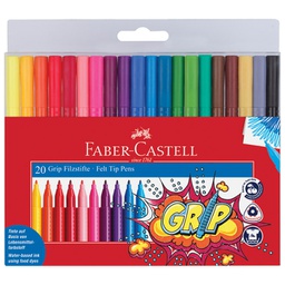 [000001452] Flomaster školski  20boja Grip Faber-Castell 155320 blister