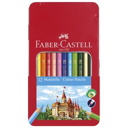 [000025037] Boje drvene  12boja metalna kutija Faber-Castell 115801