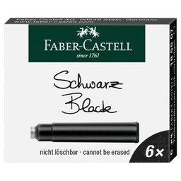[000025044] Tinta za nalivpero patrone pk6 Faber-Castell 185507 crna