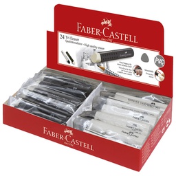 [000025049] Gumica plastična Tri Faber-Castell 182336 bijelo-crna