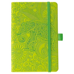 [000025132] Notes Ivory  9x14cm karo s gumicom Elephant N6-636 zeleni!!