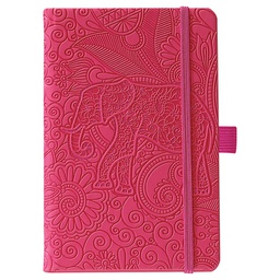 [000025134] Notes Ivory  9x14cm karo s gumicom Elephant N6-642 bordo!!