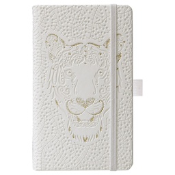 [000025136] Notes Ivory  9x14cm karo s gumicom Tiger N7-634 bijeli!!