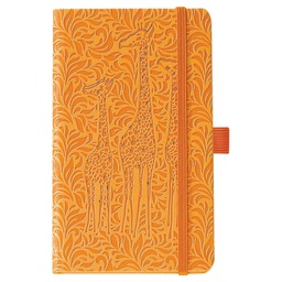 [000025139] Notes Ivory  9x14cm karo s gumicom Giraffe N9-912 narančasti!!
