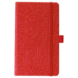 [000025140] Notes Ivory  9x14cm karo s gumicom Giraffe N9-913 bordo!!