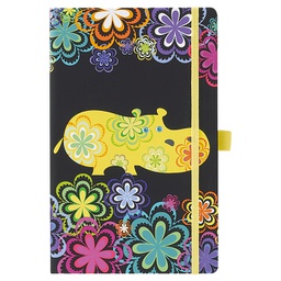 [000025141] Notes Ivory  9x14cm karo s gumicom Animal graphic 03-001 nosorog!!
