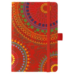 [000025147] Notes Ivory  9x14cm karo s gumicom Exotic 09-022 crveni!!