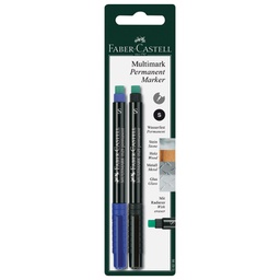 [000001477] Marker permanentni 0,4mm Multimark Faber Castell 1523/2 crni i plavi blister!!