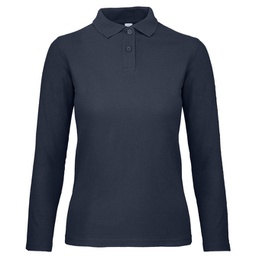 [900003670] Majica dugi rukavi polo B&C ID.001 LSL/women 180g tamnoplava M