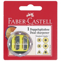 [000001483] Šiljilo pvc s pvc kutijom 2rupe okruglo Faber-Castell 185498 blister
