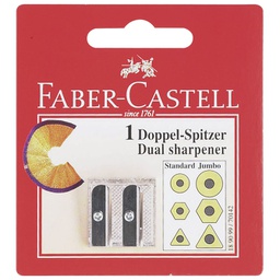 [000001484] Šiljilo metalno 2rupe Faber Castell 189099 blister!!