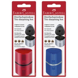 [000001486] Šiljilo pvc s pvc kutijom 3rupe Grip 2001 Trio Faber-Castell 183895 sortirano blister!!
