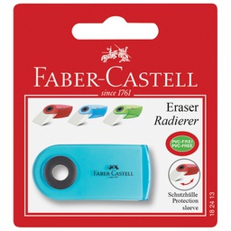 [000025982] Gumica plastična Sleeve Mini Faber-Castell 182413 bijelo/prozirno sortirano blister!!