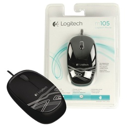 [000026141] Miš usb 3tipke optički žični M105 Logitech crni blister!!