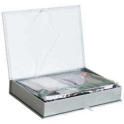 [000026230] Set poklon notes Lanybook 14x21cm DS Tucson crte crno/zeleni + olovka kemijska Poly Ball XB crna Faber!!