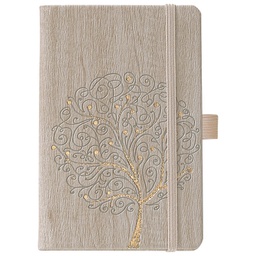 [000026253] Notes Ivory 13x21cm crte s gumicom Tree N0-356 bež!!